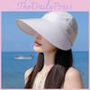 Summer Wide Brim Sun Hat With Removable Hat Top Breathable Sunshade For Outdoor Activities