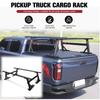 Aluminum 18-28''High Adjustable Heavy Duty Fruck Bed Rack with T-Slots Truck Ladder Rack for Ford/Gladiator/Tundra/Tacoma/Nissan