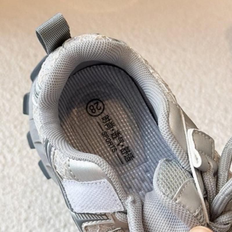 Детская сетчатая спортивная обувь дышащая студенческая беговая обувь модные кроссовки на мягкой подошве детская нескользящая повседневная обувь