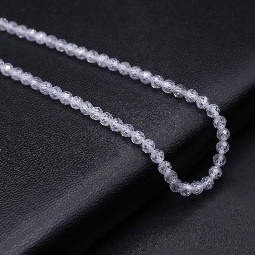 Натуральный камень граненые бусины циркон маленькие бусины 4 мм подвески для изготовления ювелирных изделий DIY ожерелье браслет серьги аксессуар