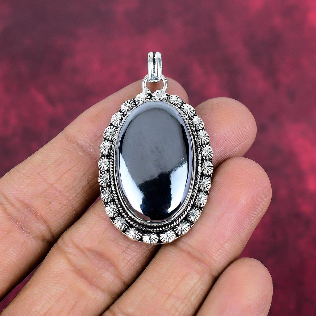 Подвеска из шунгита, ювелирные изделия из стерлингового серебра 925 пробы, подвеска ручной работы, на День Благодарения