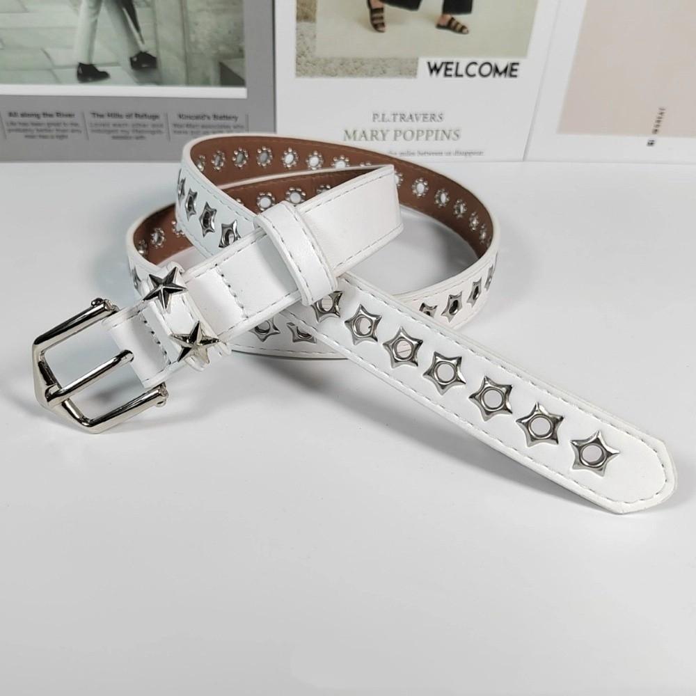Звездочки Люверсы Y2K Звездные Пояса на Талию Металлическая Пряжка Девочки Заклепки Пояс Женский Джинсовый Ремень Женский
