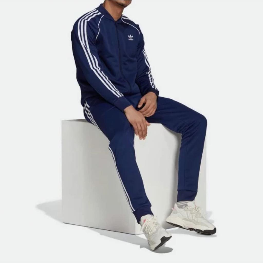 Adidas Originals Adicolor Classic PRIMEBLUE SST Олимпийка XO Топы Джерси Куртка H06710 Темно-синий (Джерси) Мужской (Рост 182-188см)