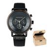 BOBO BIRD Men's Watches Luxury Handmade Wooden Wrist Watch for Men Genuine Leather Band OEM Dropshipping