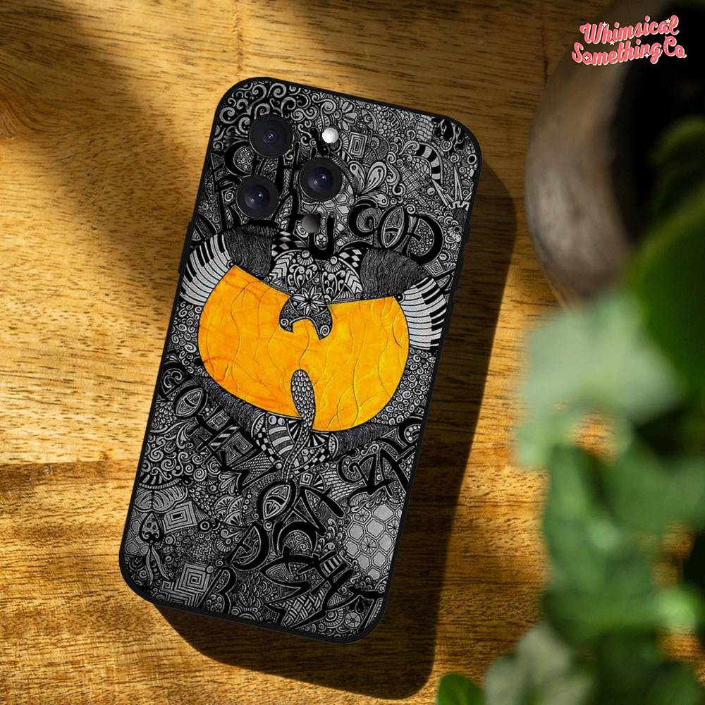 Чехол для телефона WU-T--TANG CLAN для IPhone 1716 15 14 13 Pro Max 11 12 Mini X Xs XR Черный силиконовый чехол