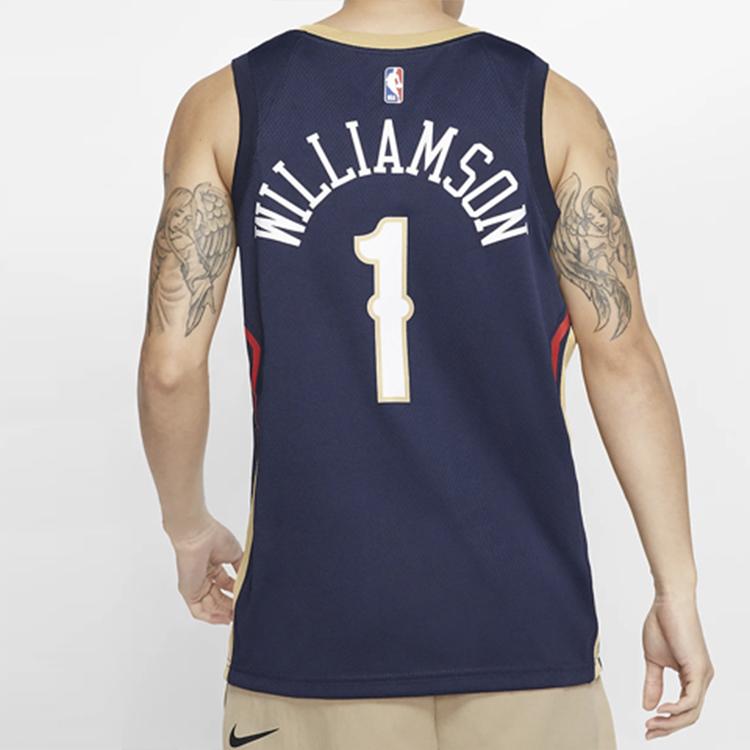 Nike Баскетбольная майка NBA Zion Williamson SW Fan Edition для мужчин, темно-синяя 864493-427