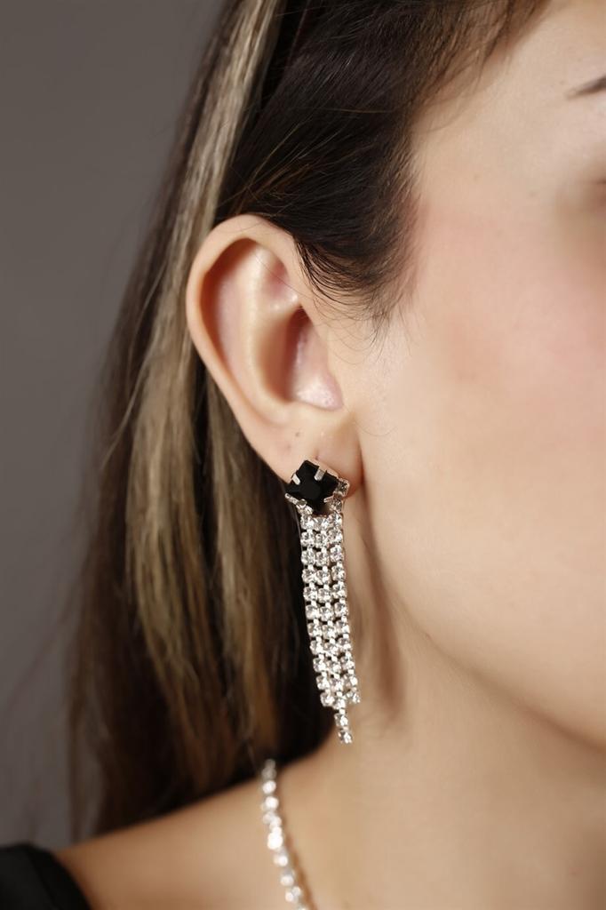 Женские модные посеребренные серьги с висячими камнями для приглашения на свадьбу, помолвку, вечернее платье