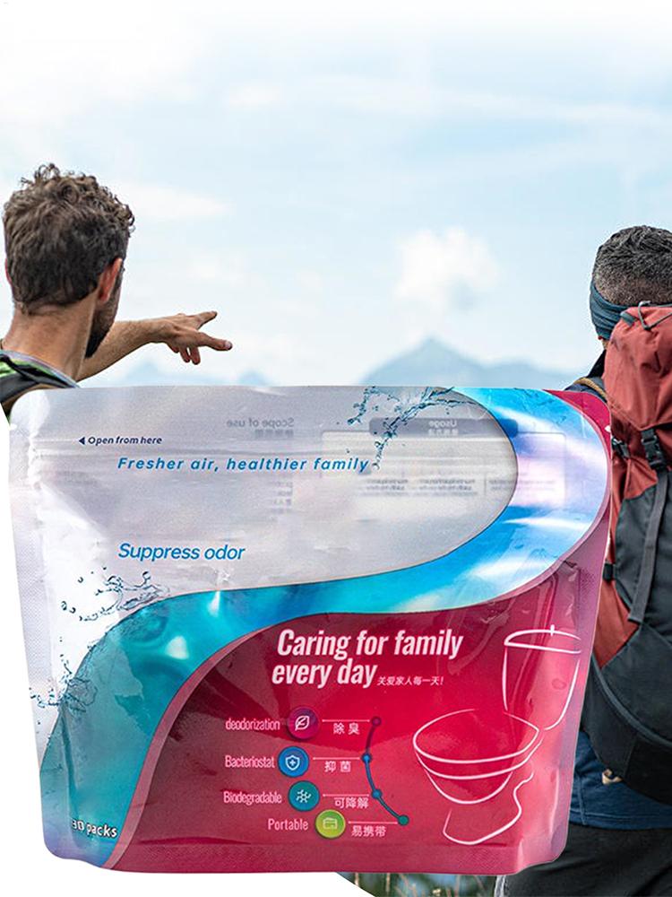Портативный 30 шт./пакет Туалетный абсорбирующий гель Порошок для дезодорации мочи Нейтрализатор запаха Абсорбирующий гель для мочи Затвердитель жидкости Для путешествий