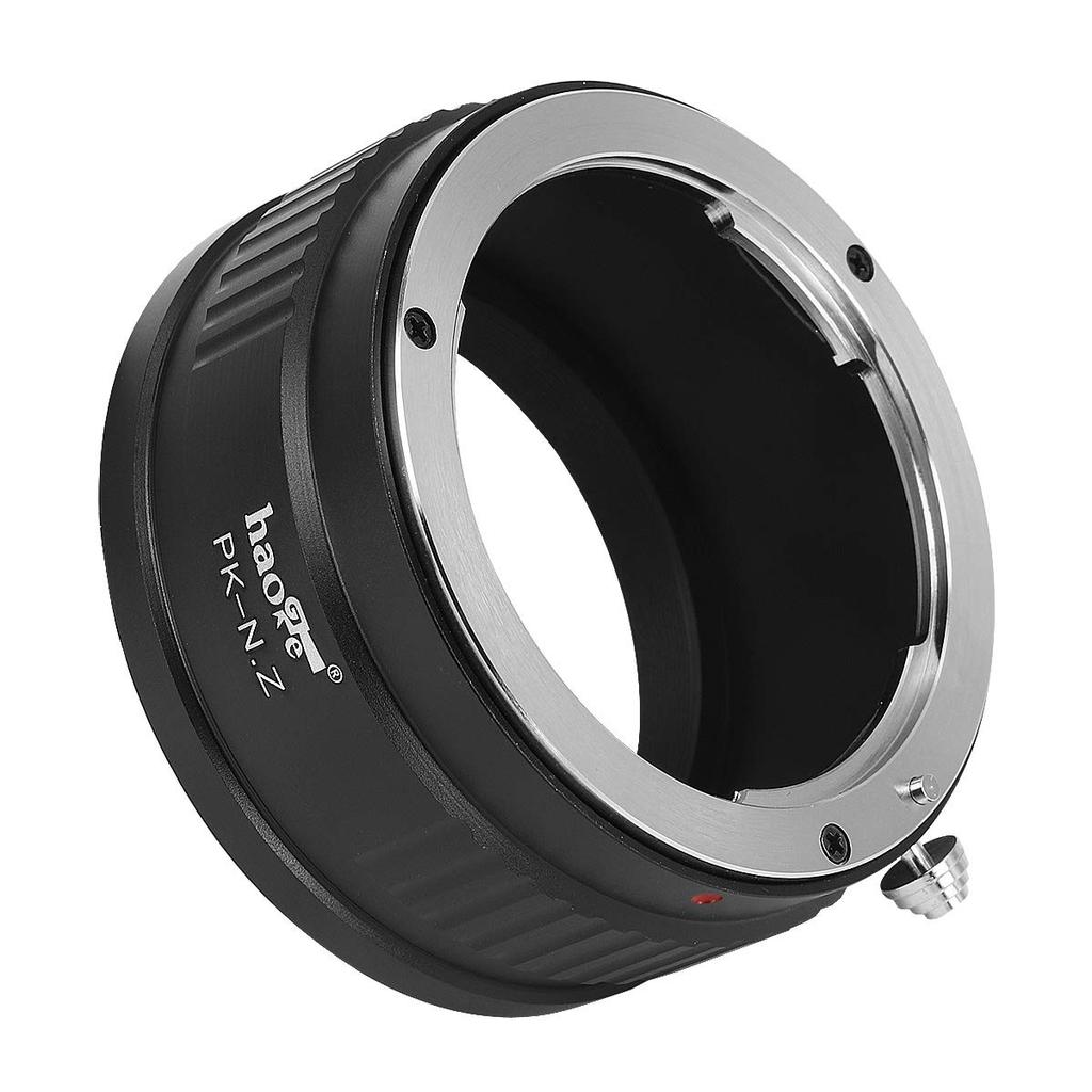 Haoge Manual Lens Mount Adapter for Pentax K PK Lens To Nikon Z Mount Mirrorless Cameras Such As Z50 Z7II, Z6ii, Z6, Z7,