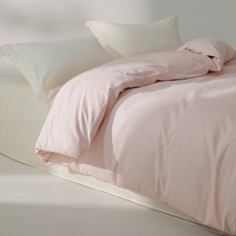 Пододеяльник из длинноволокнистого хлопка, с начесом - Теплый, Однотонный, Простой дизайн для зимы (Одинарный/Двойной)