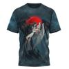 Summer Men T-Shirts 3D Printed Devil and Angel Skull Hip Hop Breathable Casual Round Neck Tops Short Sleeves Clothing