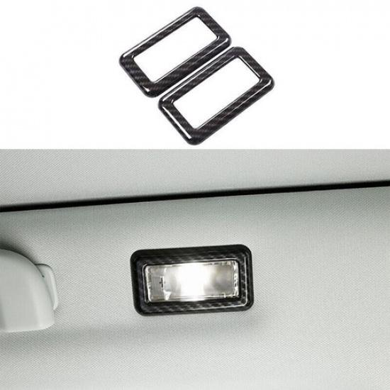 Carbon Fiber 2PCS For LR Discovery Sport 2015-2019 Frame Trim Rear Reading Light