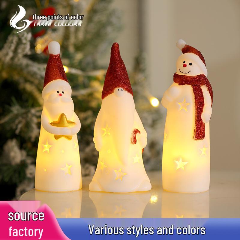 Трансграничный светодиодный декоративный ночник в виде Санта-Клауса - Креативная подвесная рождественская атмосфера