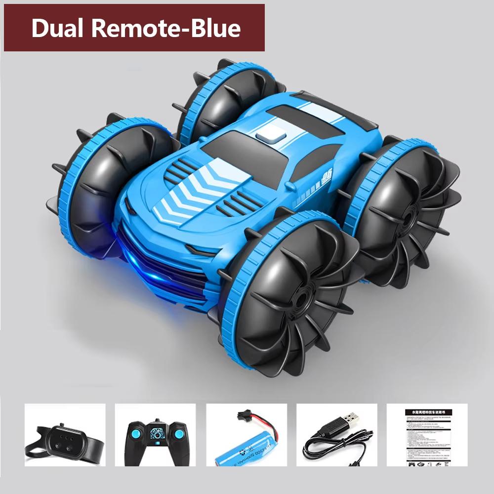 2024 Новый 2 в 1 игрушечный автомобиль с дистанционным управлением 2.4G, водонепроницаемый трюковый автомобиль 4wd, автомобиль-амфибия, автоигрушки для детей, мальчиков и девочек, подарки