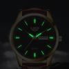 LIGE Лучший бренд, мужские кожаные деловые часы с датой, водонепроницаемые светящиеся часы, мужские роскошные спортивные водонепроницаемые кварцевые наручные часы