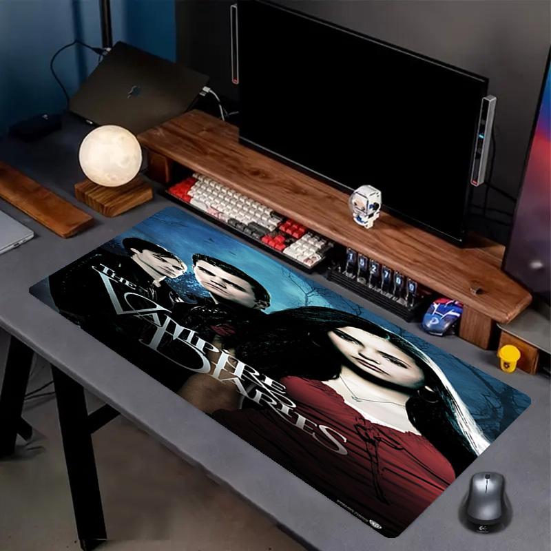 The Vampire Diaries Print Mouse Pad, Anti‑Slip Desktop keyboard Mat, for PC Laptop Gaming Working Daily Use, Cool Festival Surprise Gift