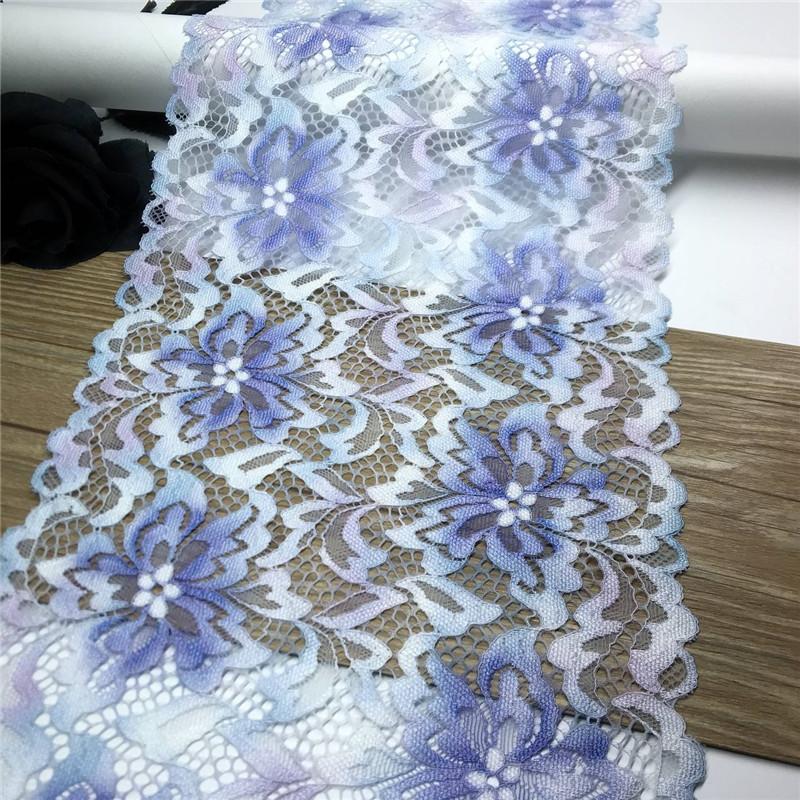 Многоцветная цветочная эластичная стрейчевая сетчатая кружевная ткань из спандекса для нижнего белья, бюстгальтера, нижнего белья, одежды, шитья и рукоделия