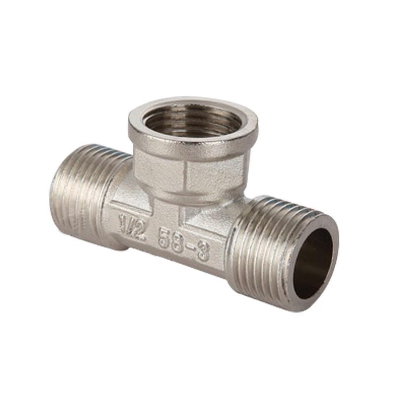 Na Shi De LSL1407 Brass Universal Threaded Tee Connector