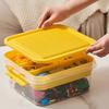 Dustproof Children's Toy Organizer Stackable Particle Holder Building Blocks Storage Box  Household