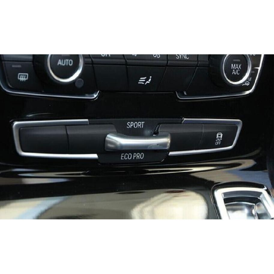 Matte Silver For BMW 2 Series Touring 15-19 Driving Mode Button Trim Car Central