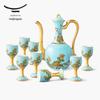 Керамический винный набор Yongfengyuan West Lake Blue из 10 предметов