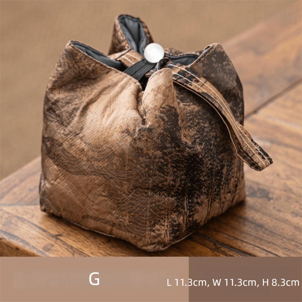 Вышитая сумка в китайском стиле, утолщенная сумка для хранения чайника, грелка для чайника, китайская чайная культура