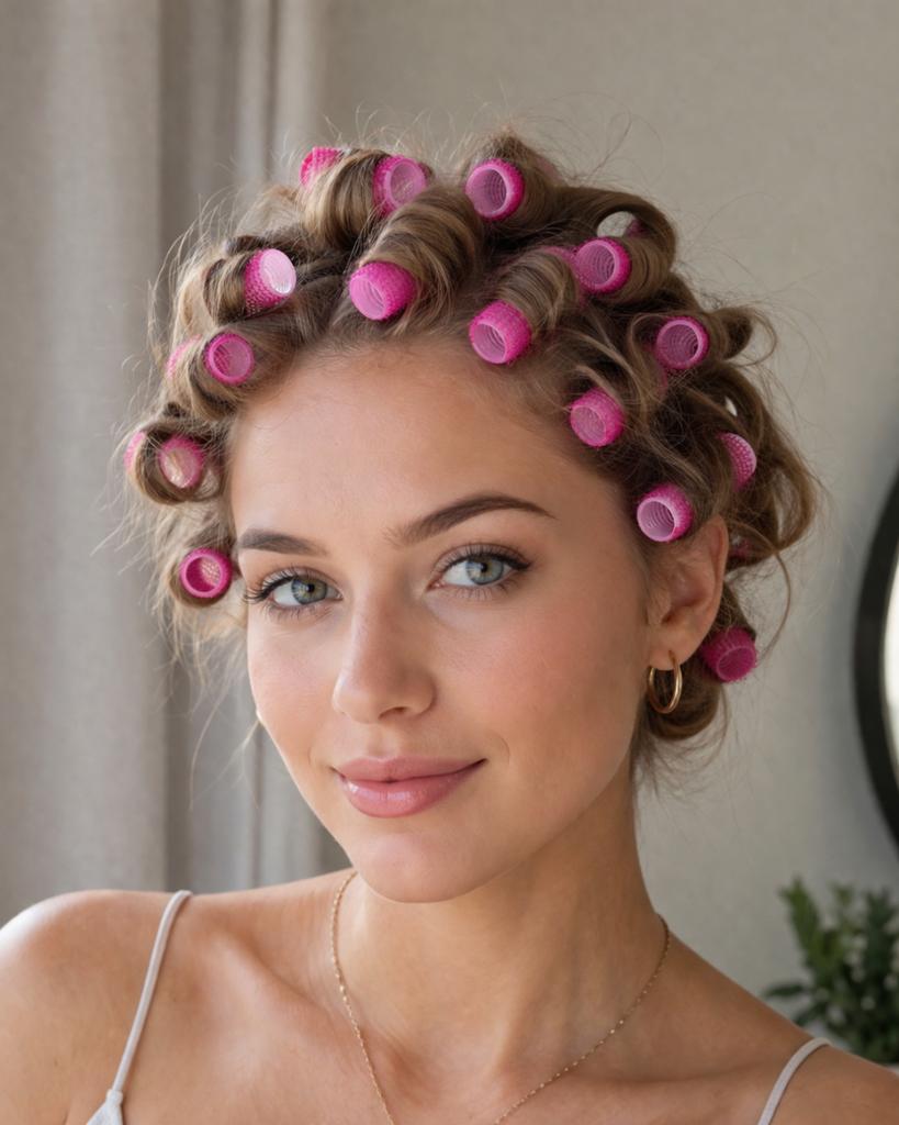 1.5 x 6.3 Velcro Hair Rollers for Curling, Curling, Waves, Small Curls