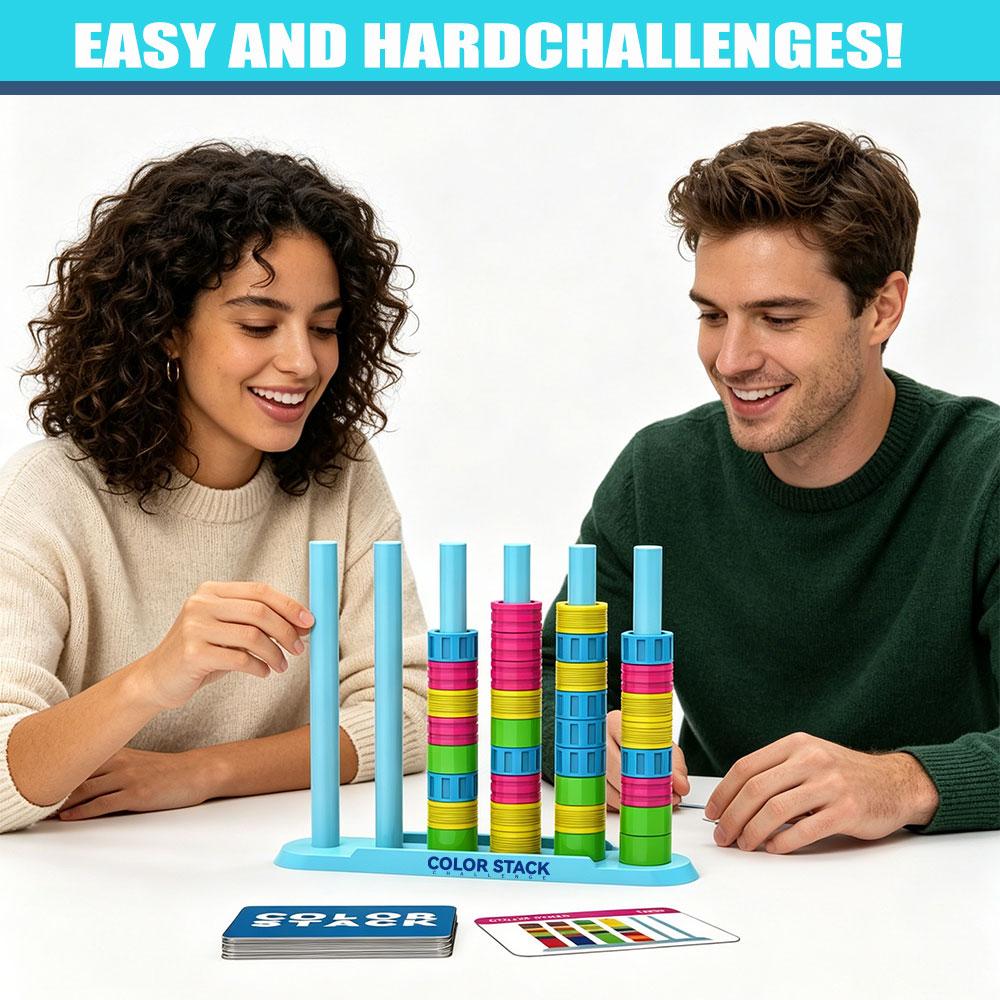 Новая Цветовая Башня Challenge Быстрая Головоломка на Совпадение Цветов для Веселых Вечеринок и Семейных Игр Стратегическая Настольная Игра Игрушка