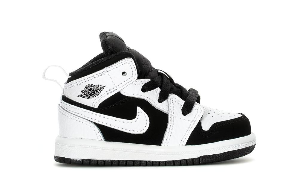 Jordan 1 Mid Белый Черный TD 640735-113