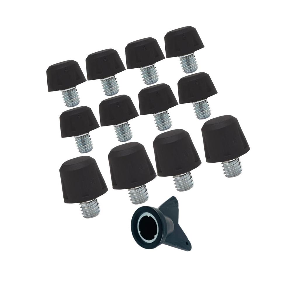 12 Football Boot Spikes with Tool, Accessories for Sports Activities