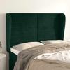 Headboard with Wings Dark Green 147x23x118 128 cm Velvet