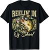 Reelin' in 100 Days of School Bass Fishing Lover Adult T-Shirt