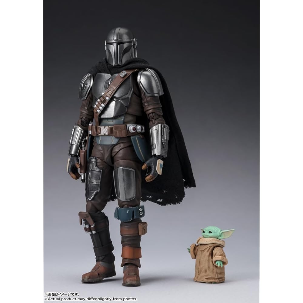 НАРОДЫ ТАМАШИИ SH. Figuarts Звездные Войны Мандалорец и Грогу 150 мм Экшен-фигурка АБС ПВХ Ткань Окрашенная