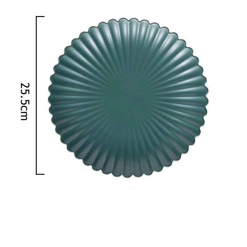 Креативная тарелка с хризантемой, керамическая посуда, тарелка для завтрака, десертная тарелка
