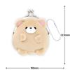 Crux Plush Bear Kiss Lock Coin Purse Soft Stuffed Animal Wallet Cute Bear Pouch