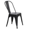 BLACK metal Paris Antique INDUSTRIAL CHAIR