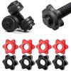 4Pcs/set Spinlock Collars Anti-Slip Spin-Lock Collar Hex Nuts Screw Clamp Spinlock Collar for Dumbbell Weight Lifting