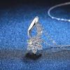 GRA Certified D Color Moissanite 0.5 Carat Necklace 925 Sterling Silver Pendant Necklace Fashion Exquisite Women Jewelry