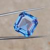 AAA 14x13 MM Natural Santa Maria Aquamarine Loose Asscher Cut Gemstone p507