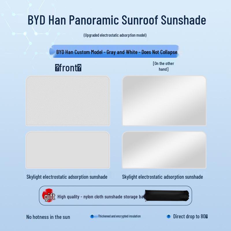 BYD Seal Song Han Tang Замшевая крыша с люком: Теплоизоляционный и солнцезащитный козырек
