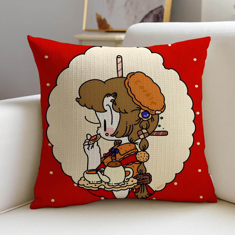 Creative HHayashi UkiS Cushion Cover Breathable and skinfriendly linen pillowcase square removable and washable cushion