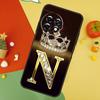 Чехол с золотым мраморным фоном и монограммой буквы для OnePlus 15 13R 13 13T 12 12R 11 10 10T 8T Nord CE 5 2 3 4 Lite N20 N30