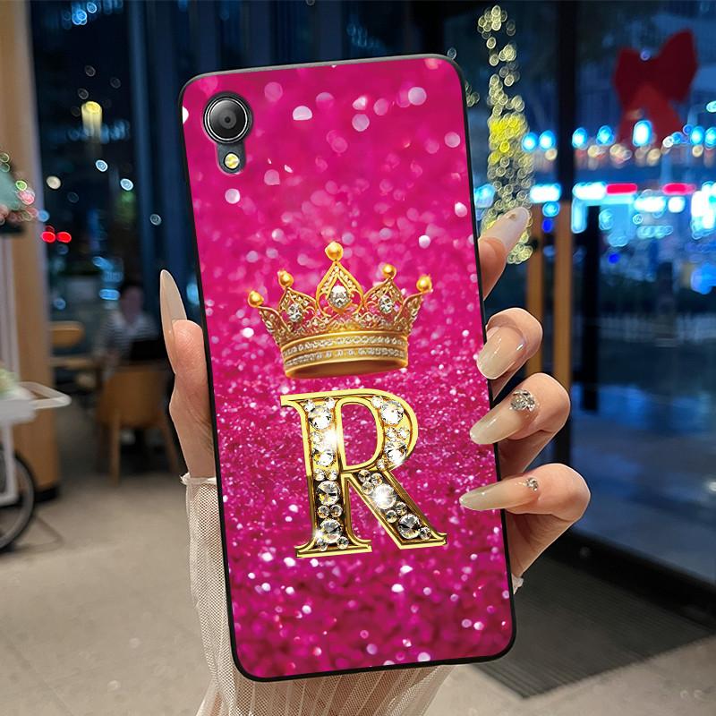 Cute New Design Crown Letter Shockproof Soft Phone Case For Asus ZenFone Live (L1) ZA550KL Bumper Silicone Black Case Cover