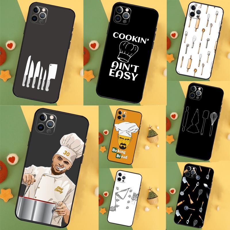 Baking Cook Chef Case For Oppo A98 A78 A18 A38 A58 A5 A6 Pro A54 A74 A94 A17 A57 A80 A60 A40 A96 A76 A16 A15
