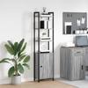 Bookshelf 6 Tiers 40 x 24 x 161 cm Engineered Wood Sonoma Grey