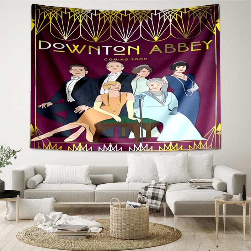 Downton Abbey Characters Quick-Dry Tapestry Hanging for Bedroom,Livingroom, Playroom,Decor Art Room Wall Tapestry Holiday and Birthday Gifts