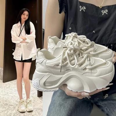 Женские кроссовки Модная повседневная обувь Летняя сетчатая женская обувь Удобные дышащие кроссовки на платформе для женщин