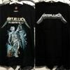 Мужская футболка в американском уличном стиле Metallica Группа Оверсайз футболка Мужчины Харадзюку Y2k Короткий рукав Хлопок Высокое качество Свободная Повседневная Женская Мужская Одежда