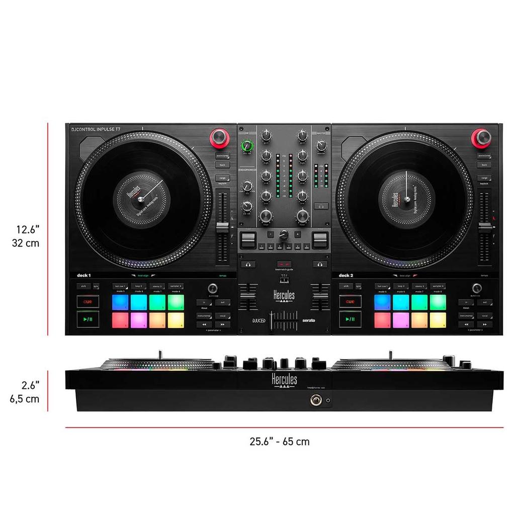 DJControl Inpulse T7 DJ контроллер с платтером []Hercules 2-дековый самоходный