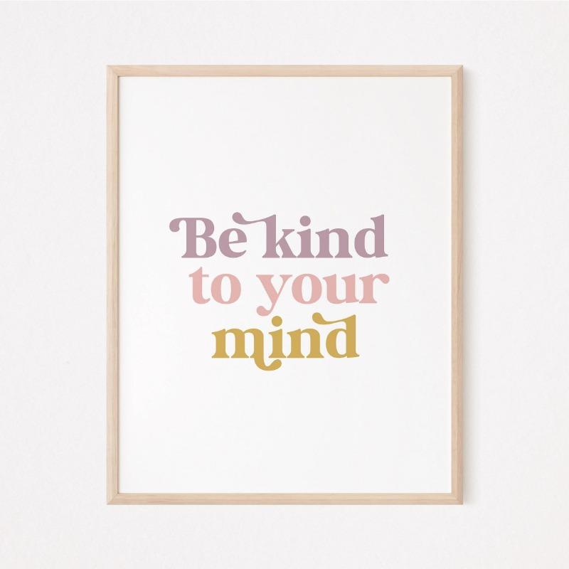 Mental Health Awareness Affirmation Therapy Therapist Art Poster Canvas Painting Wall Prints Picture for Room Home Decor